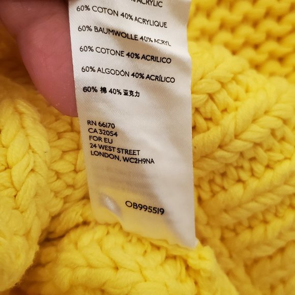 Free People Yellow My Only Sunshine Sweater - Size Medium - Picture 5 of 5